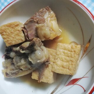 豚肉軟骨と厚揚げの煮物